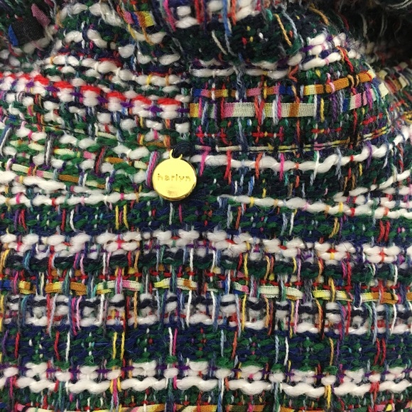 Anthro Rainbow Tweed Jacket Blazer Harlyn - Picture 7 of 8